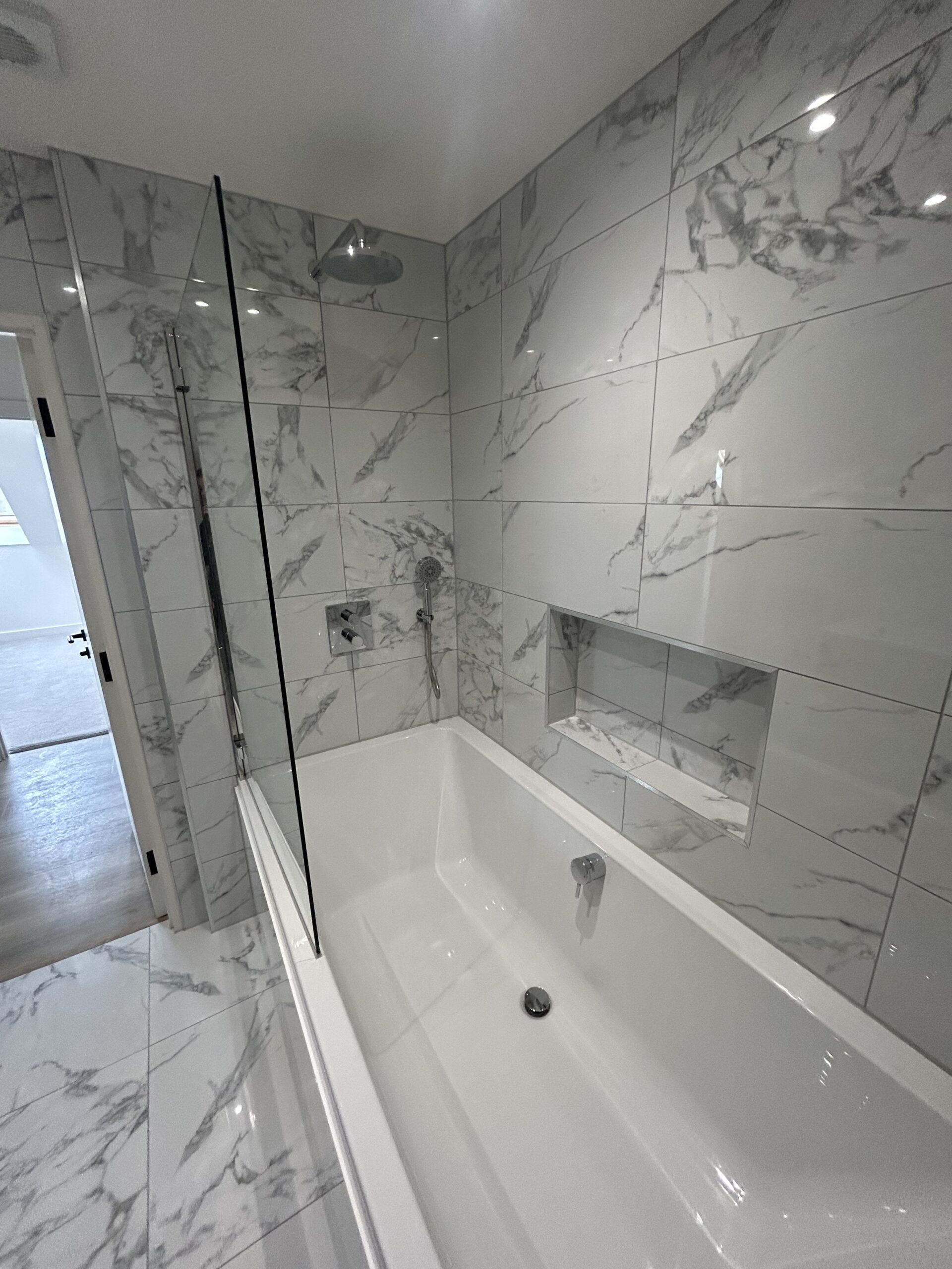Bathroom install shower/ bath by Portsmouth Plumbers