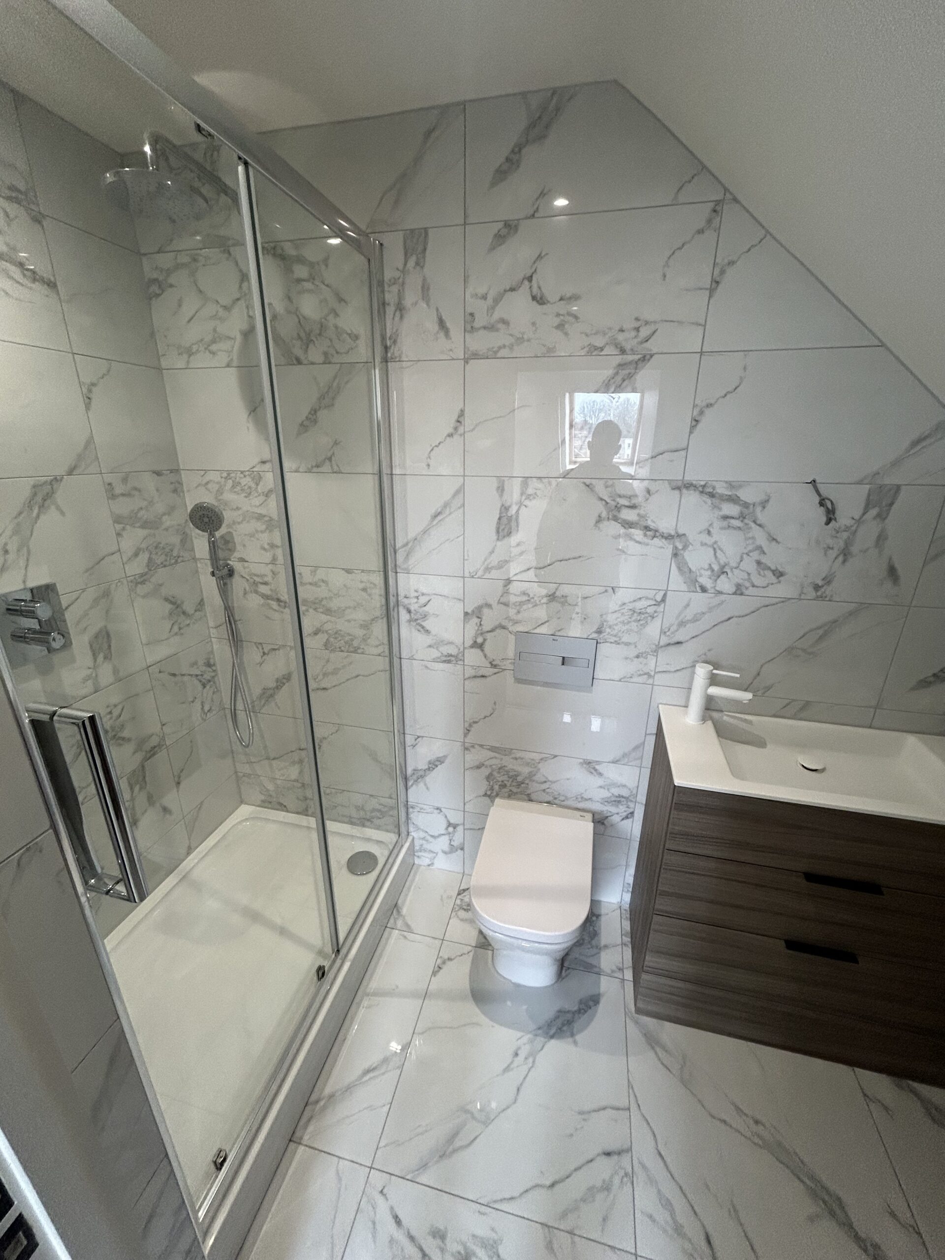 Shower room installation by Portsmouth Plumbers